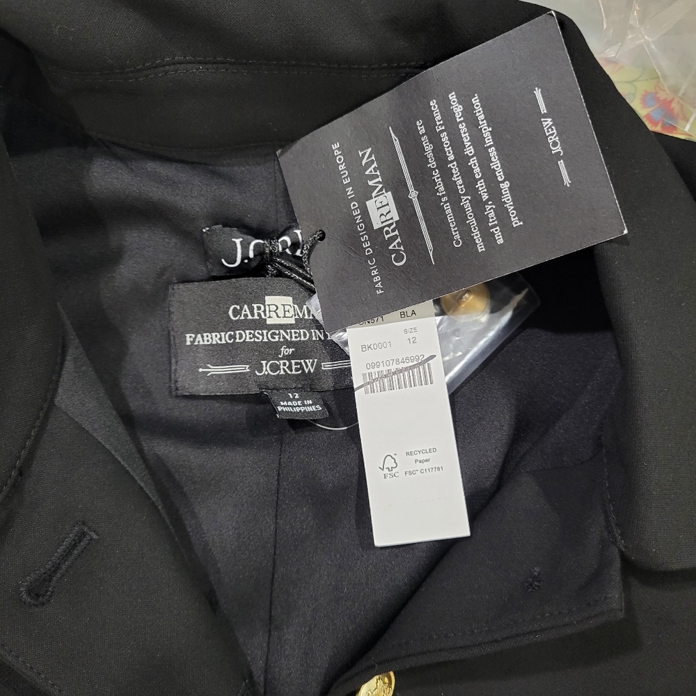 J Crew Parc dress in four-season stretch $188 Retail Black Classic LBD CN571 - Picture 11 of 15